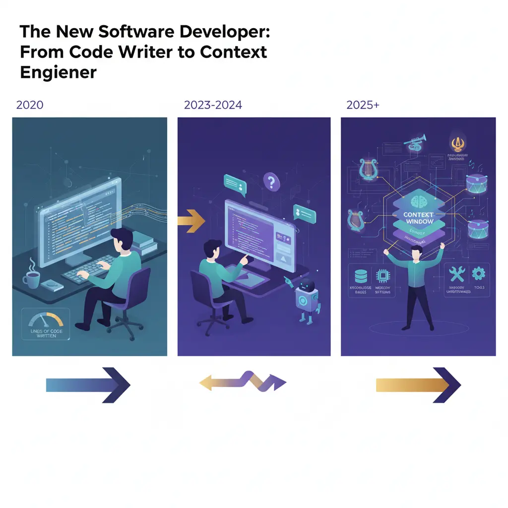 The New Software Developer: From Code Writer to Context Engineer